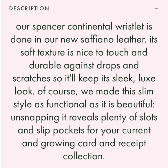 NWT! Kate Spade spencer continental wristlet - Picture 4 of 5